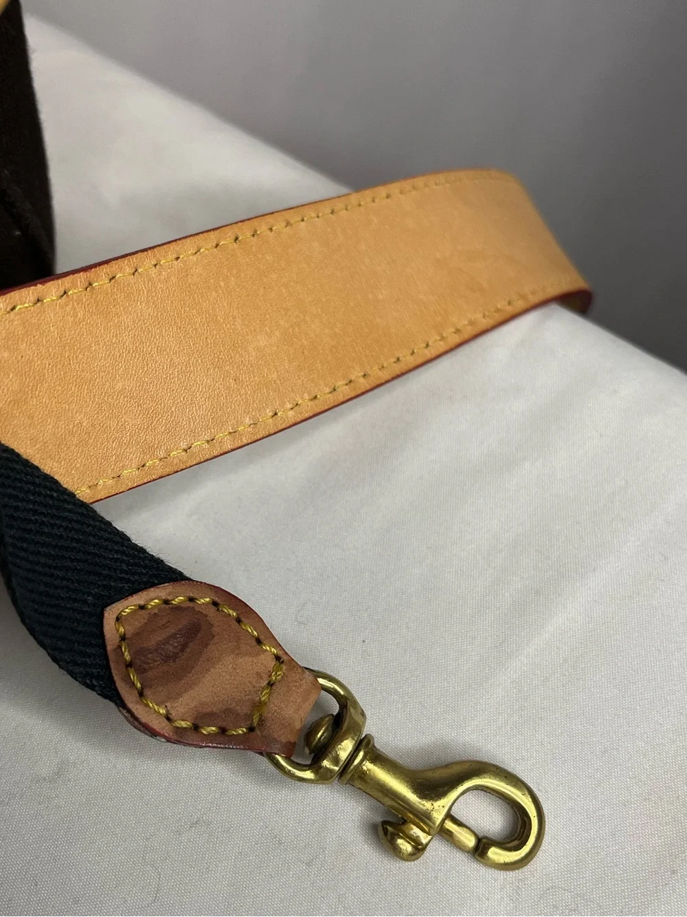 Vintage Dooney and Bourke Black Crossbody Bag with Tan Trim